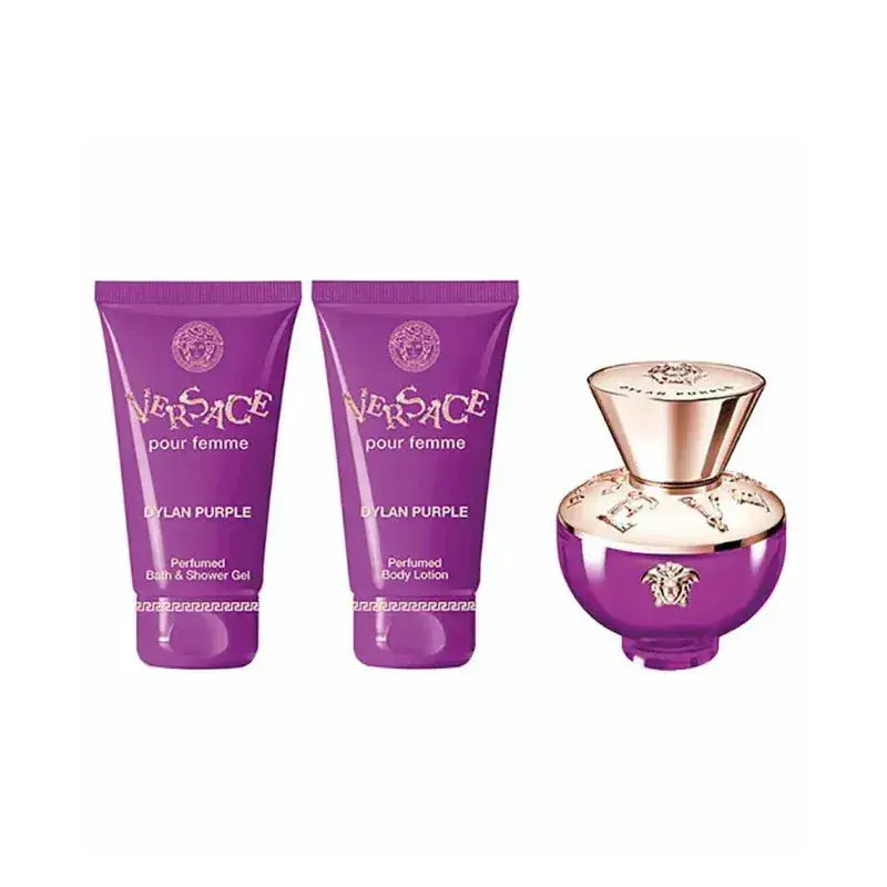 Dylan Purple By Versace For Women 3Pcs Set EDP Spray (1.7oz)