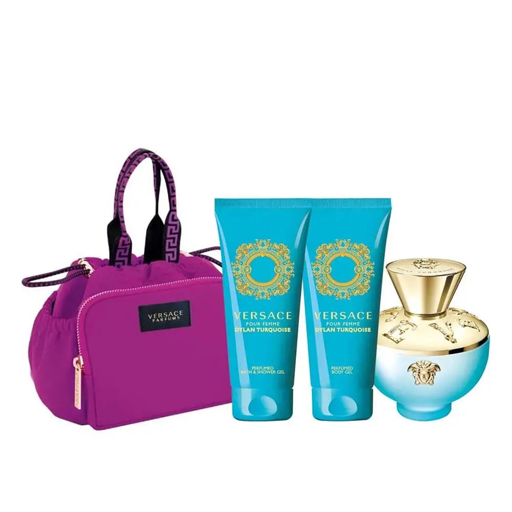 Dylan Turquoise By Versace For Women 4Pcs Set EDT Spray