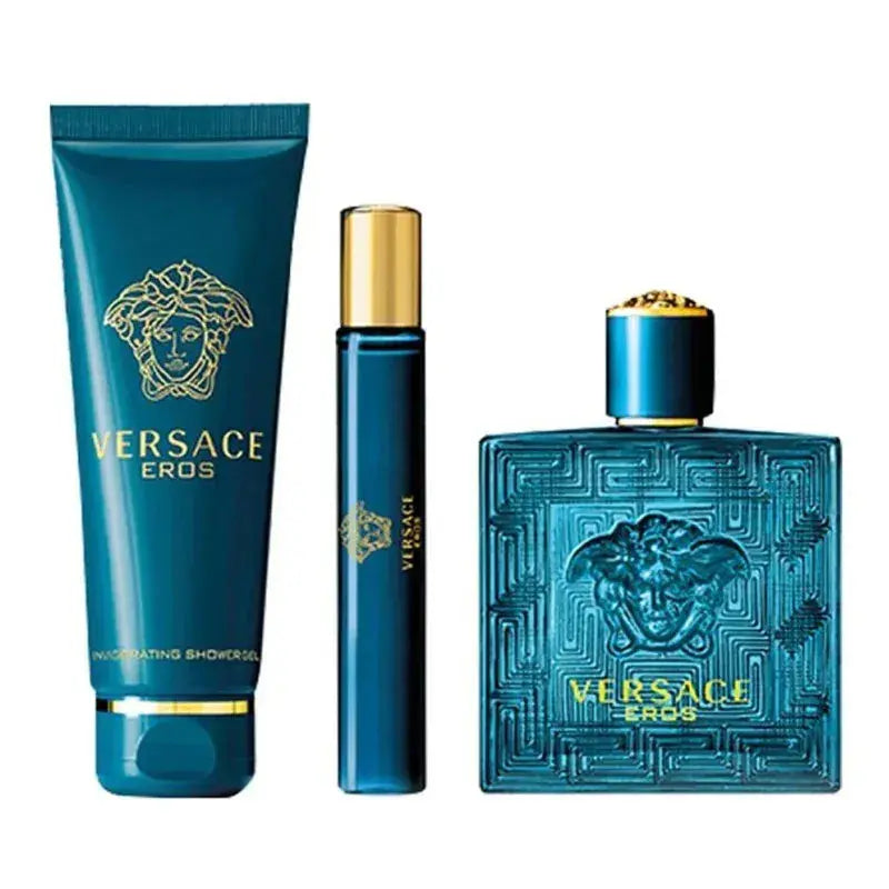 Eros By Versace For Men 3Pcs Set EDT Spray