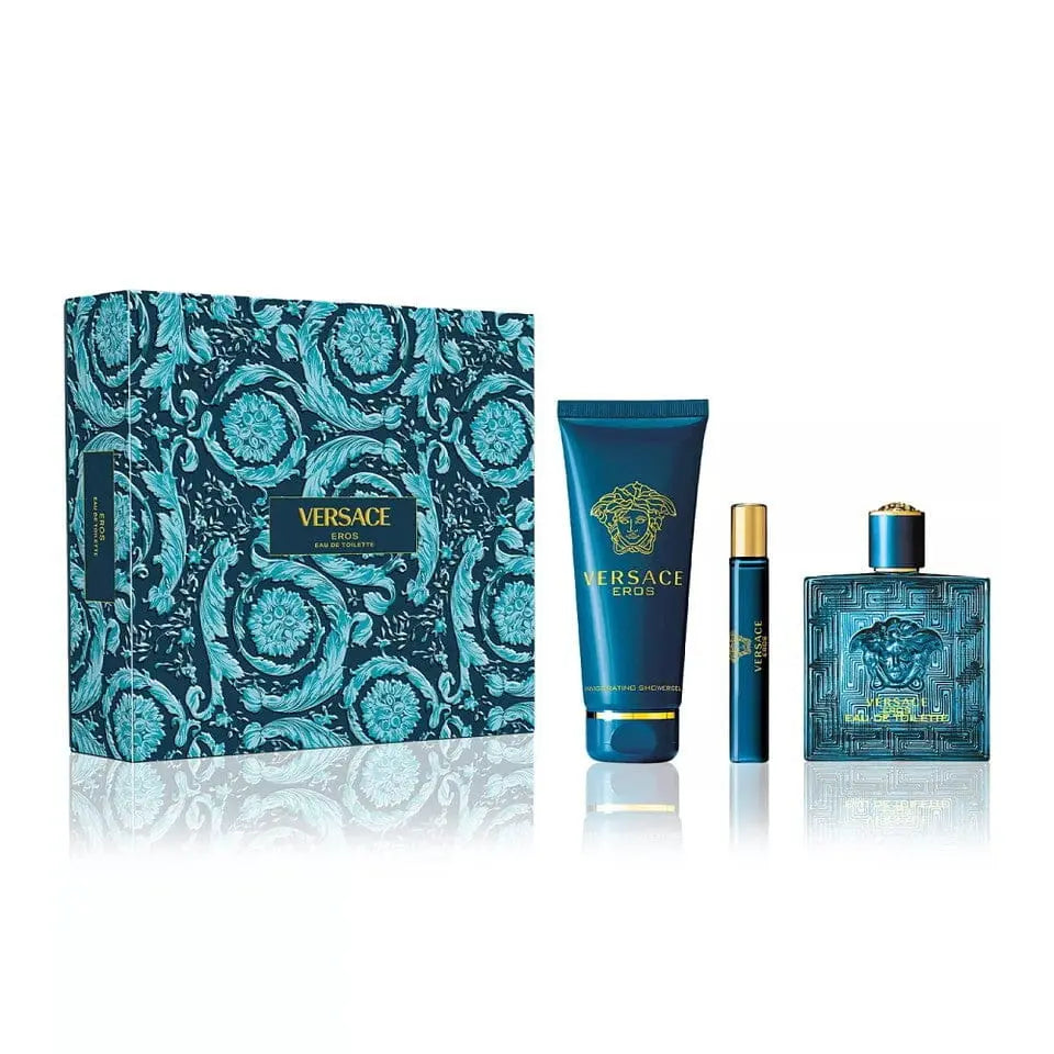 Eros By Versace For Men 3Pcs Set EDT Spray