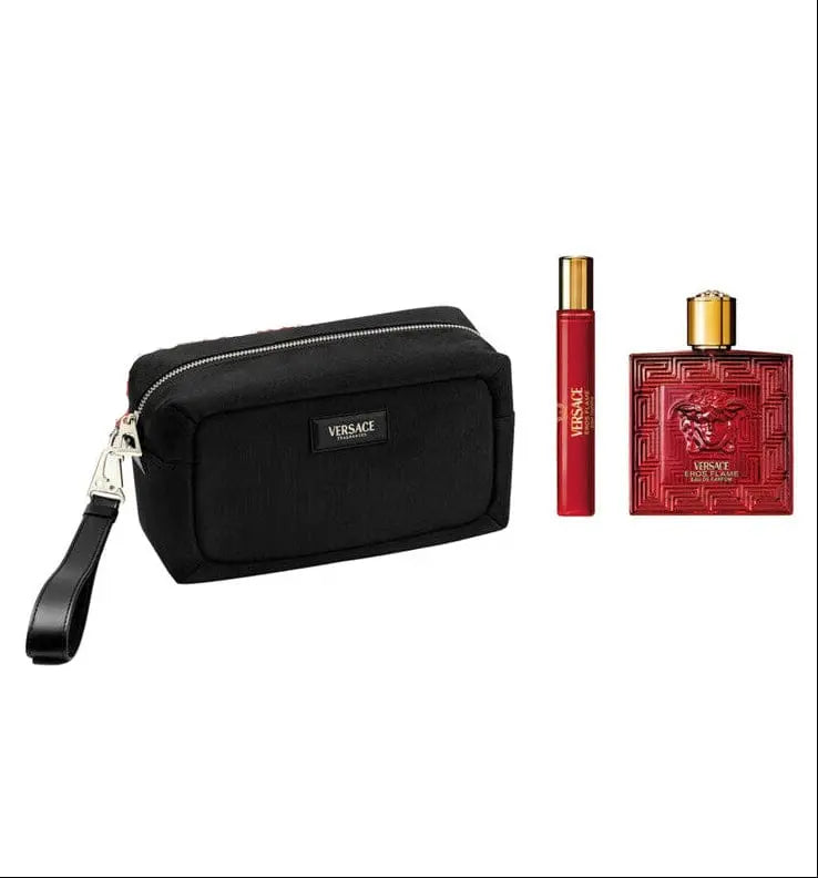 Eros Flame By Versace For Men 3Pcs Set EDP Spray