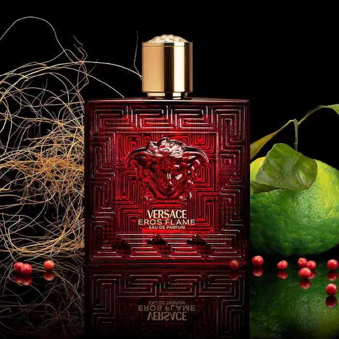 Eros Flame By Versace For Men 3Pcs Set EDP Spray