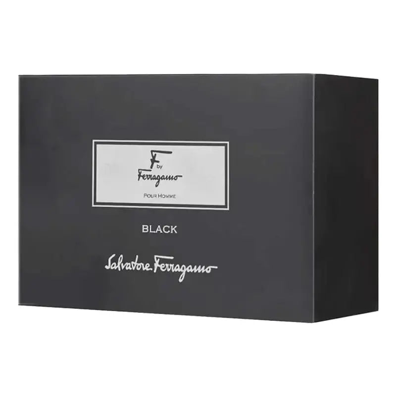 F Black By Salvatore Ferragamo For Men (3pc Gift Set)