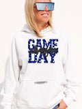 Game Day Chargers -Blue Leopard