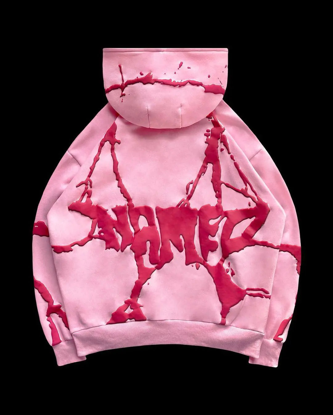 Plus Size Hooded Sweatshirt Set with Foam Print (3 Colors)
