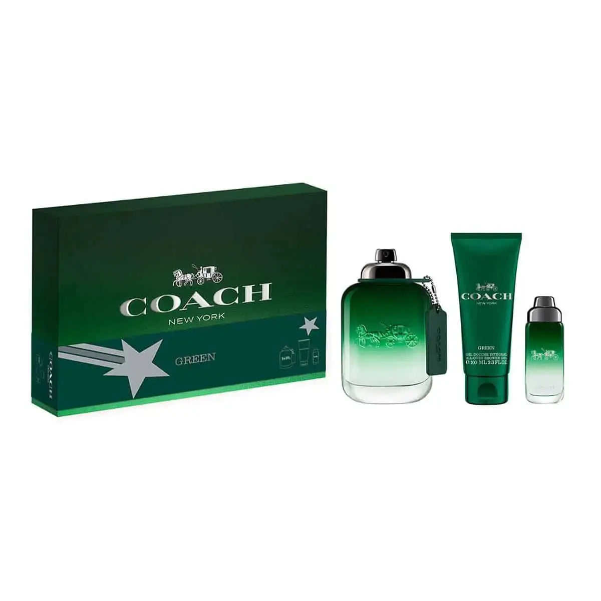 Green By Coach For Men 3Pcs Set EDT Spray