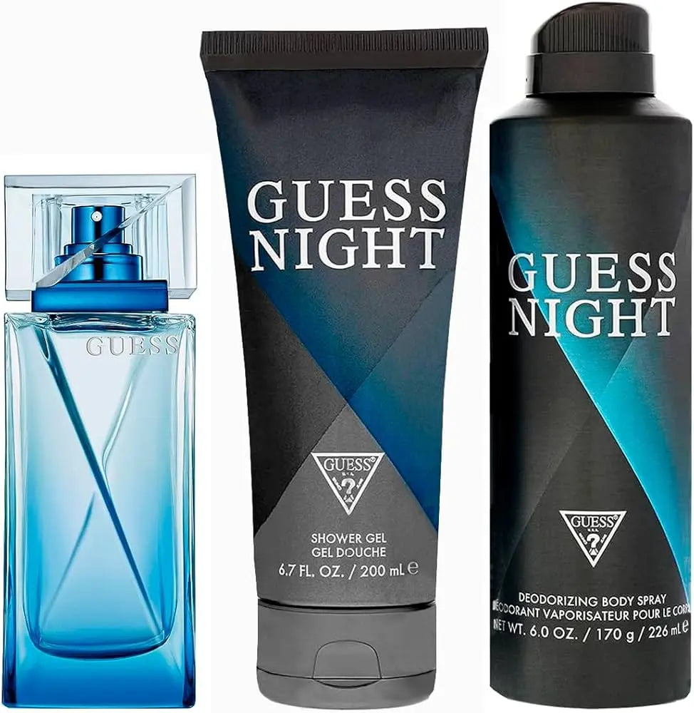 Guess Night By Guess For Men 3Pcs Set EDT Spray