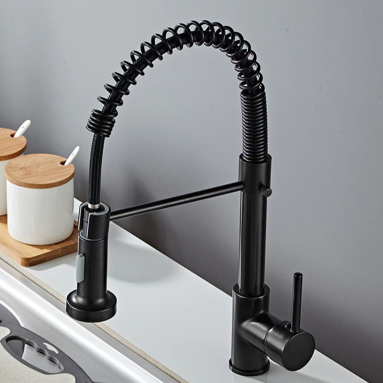 Johannes Swivel Spout Pull-Down Single-Hole Kitchen Sink Faucet