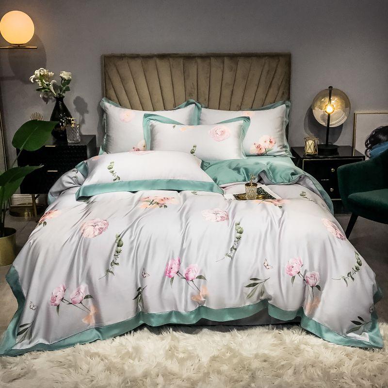 Pink Rose Duvet Cover Set (Egyptian Cotton)