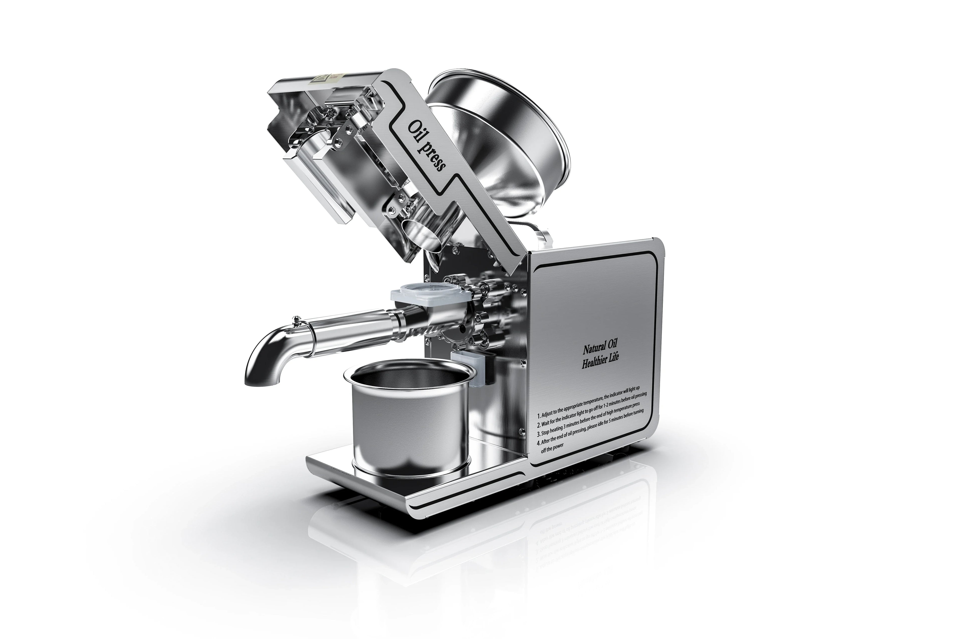 220V/110V Heat Cold Home Oil Press Machine For Pressing Olive Oil Coconut oil Soy Bean Press Machine High Oil Extraction Maker