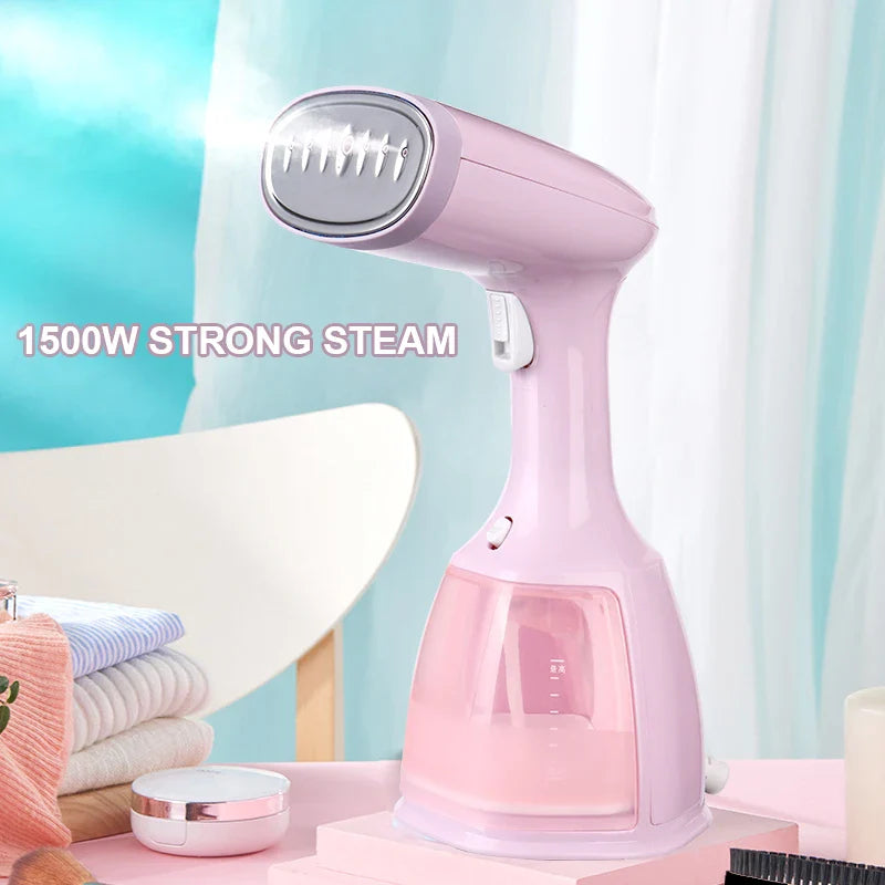 saengQ Steam Iron Garment Steamer Handheld Fabric 1500W Travel Vertical 350ml Mini Portable  Home Travelling For Clothes Ironing
