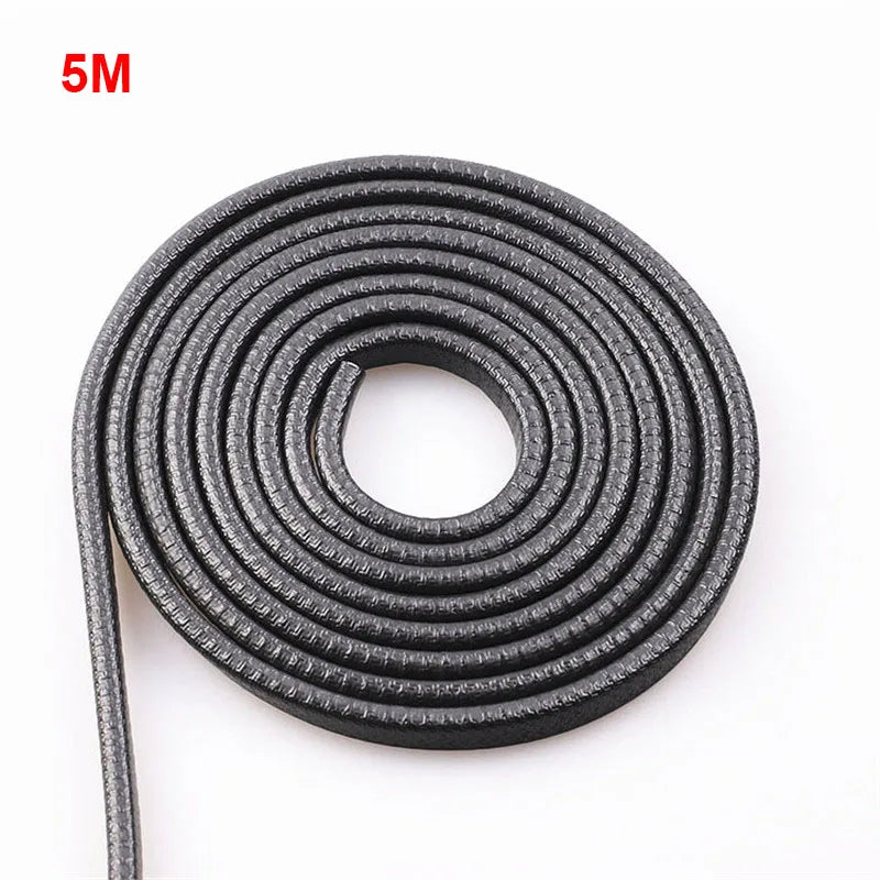 5/10M Car Door Protector Edge Scratch Strip Universal Car Door Noise reduction Anti Collision Protection With Steel Carstyling