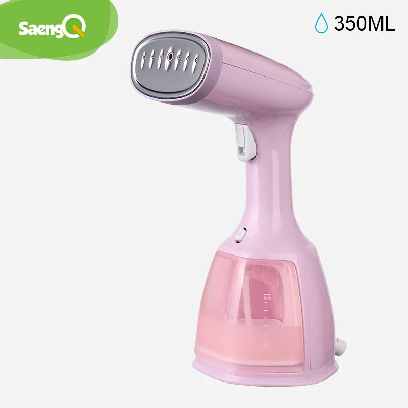 saengQ Steam Iron Garment Steamer Handheld Fabric 1500W Travel Vertical 350ml Mini Portable  Home Travelling For Clothes Ironing
