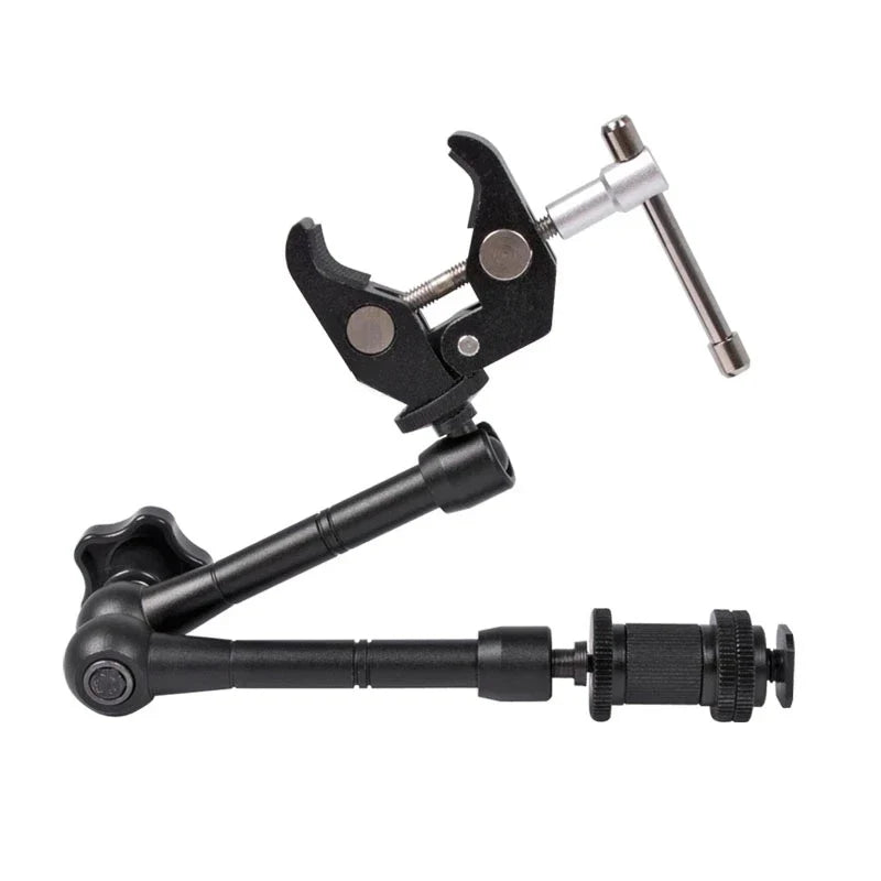 Super Clamp 7/11 inches Adjustable Magic Articulated Arm for Mounting HDMI Monitor LED Light LCD Video Camera Flash Camera DSLR