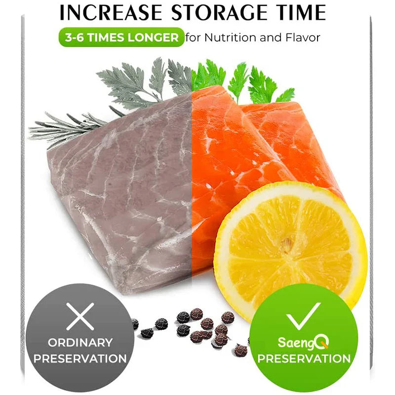 saengQ Vacuum Sealer bags Food Vacuum Bags Sous Vide Storage Bags For Kitchen Vacuum Packaging 1500cm/Rolls