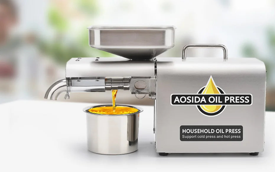 New Stainless Steel Oil Press Machine Commercial Home Oil Extractor Expeller Presser 110V or 220V available  Oil Press Cold