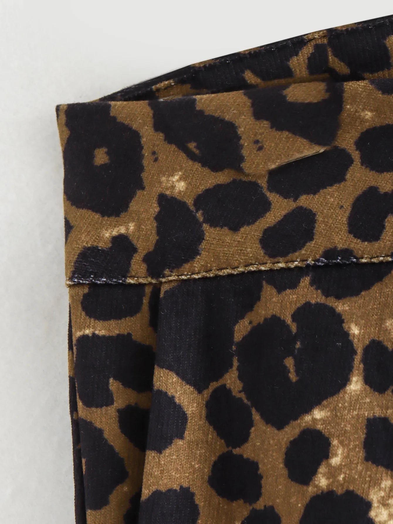 New Chic Fashion Side Pockets leopard Print Loose Wide Leg Pants