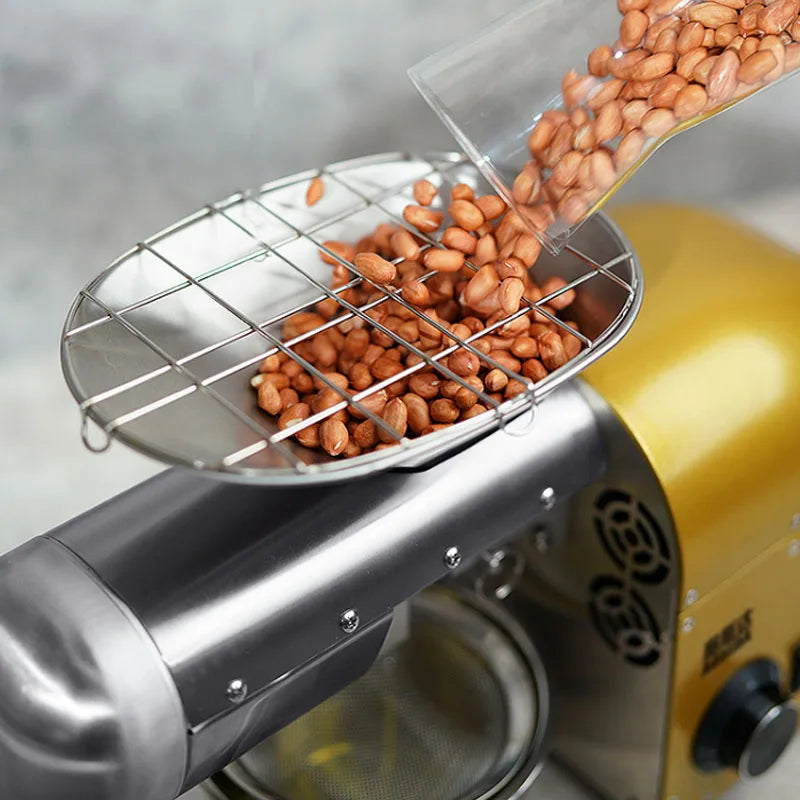 New Stainless Steel Oil Press Olives Press Machine Commercial Home Oil Making Machine Presser 110V220V available  Oil Press Cold