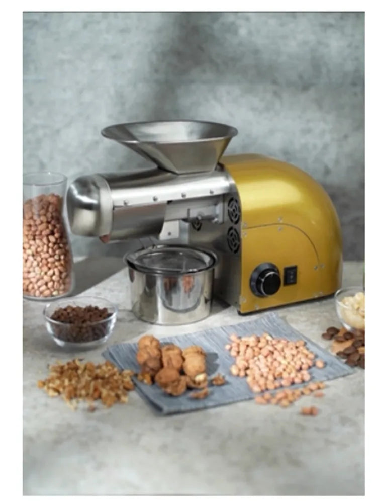 New Stainless Steel Oil Press Olives Press Machine Commercial Home Oil Making Machine Presser 110V220V available  Oil Press Cold