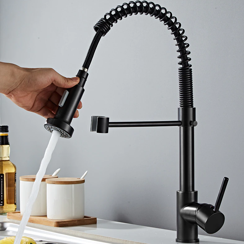 Johannes Swivel Spout Pull-Down Single-Hole Kitchen Sink Faucet