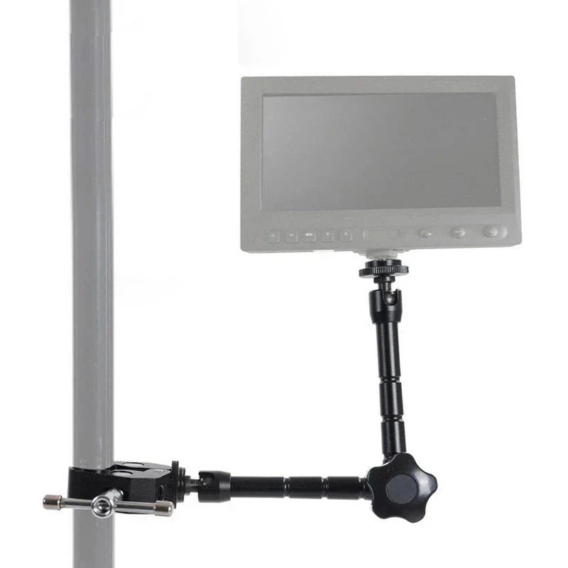 Super Clamp 7/11 inches Adjustable Magic Articulated Arm for Mounting HDMI Monitor LED Light LCD Video Camera Flash Camera DSLR