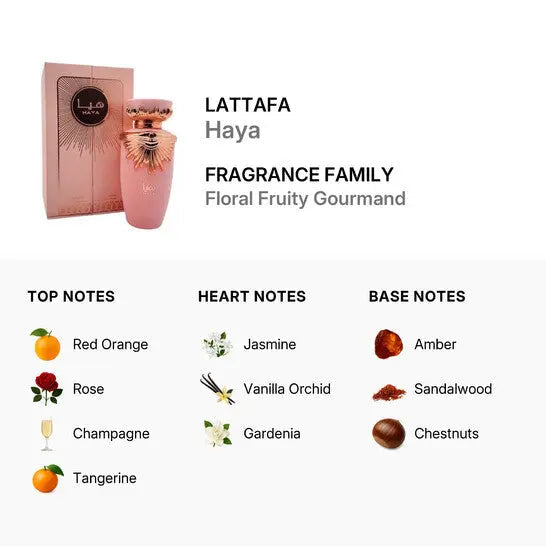 Haya By Lattafa For Women 3.4 oz EDP Spray
