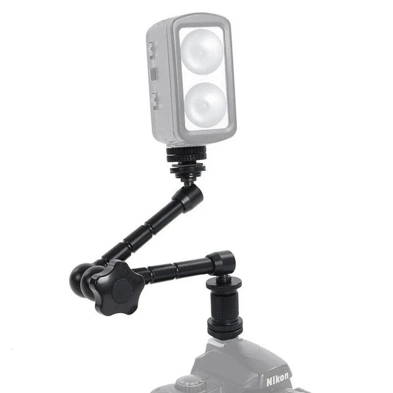 Super Clamp 7/11 inches Adjustable Magic Articulated Arm for Mounting HDMI Monitor LED Light LCD Video Camera Flash Camera DSLR