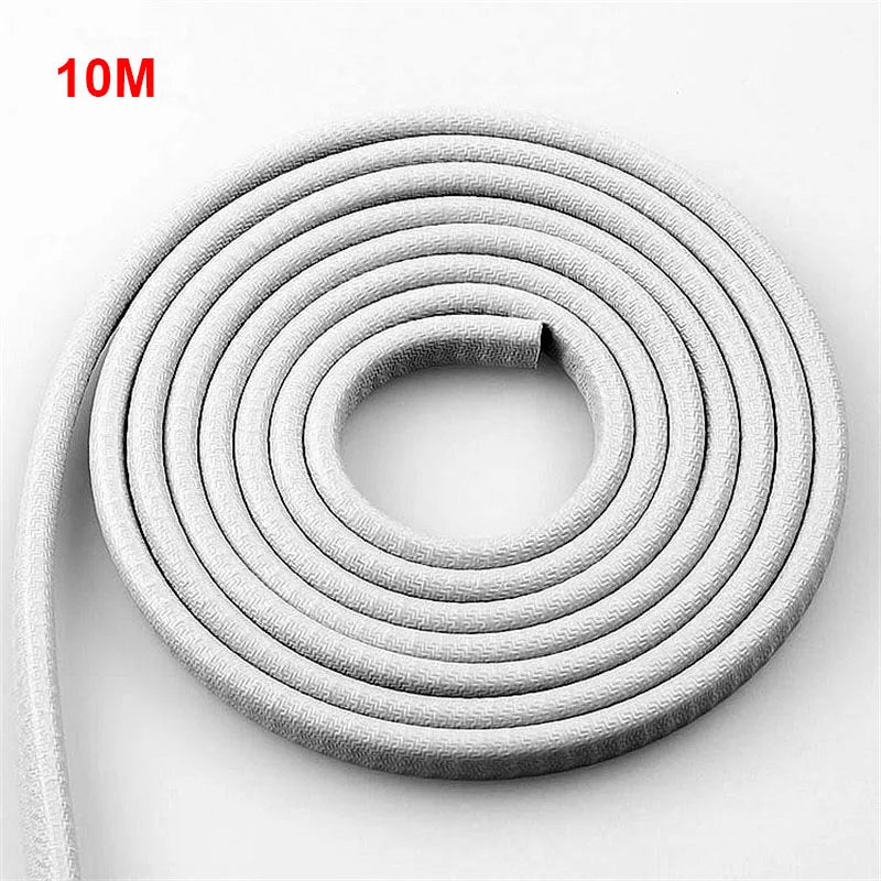 5/10M Car Door Protector Edge Scratch Strip Universal Car Door Noise reduction Anti Collision Protection With Steel Carstyling
