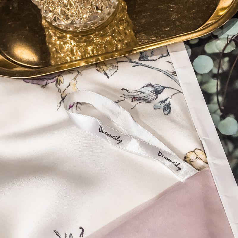 Pink Floral Duvet Cover Set (Egyptian Cotton)