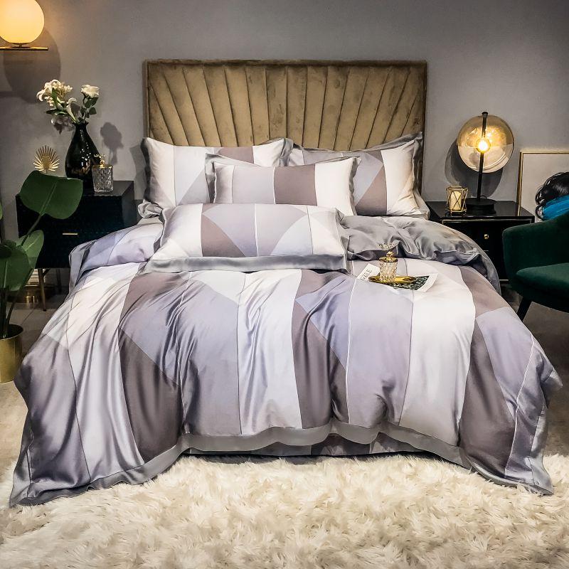 Purple Diamonds Duvet Cover Set (Eucalyptus Lyocell)