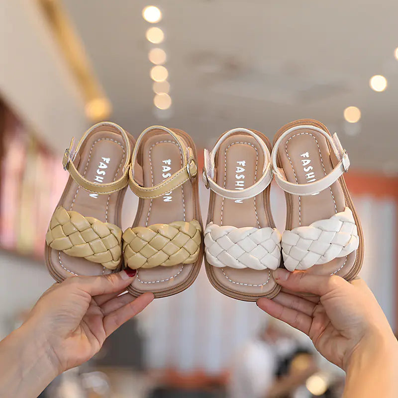 Summer New Girls' Fashion Woven Sandals