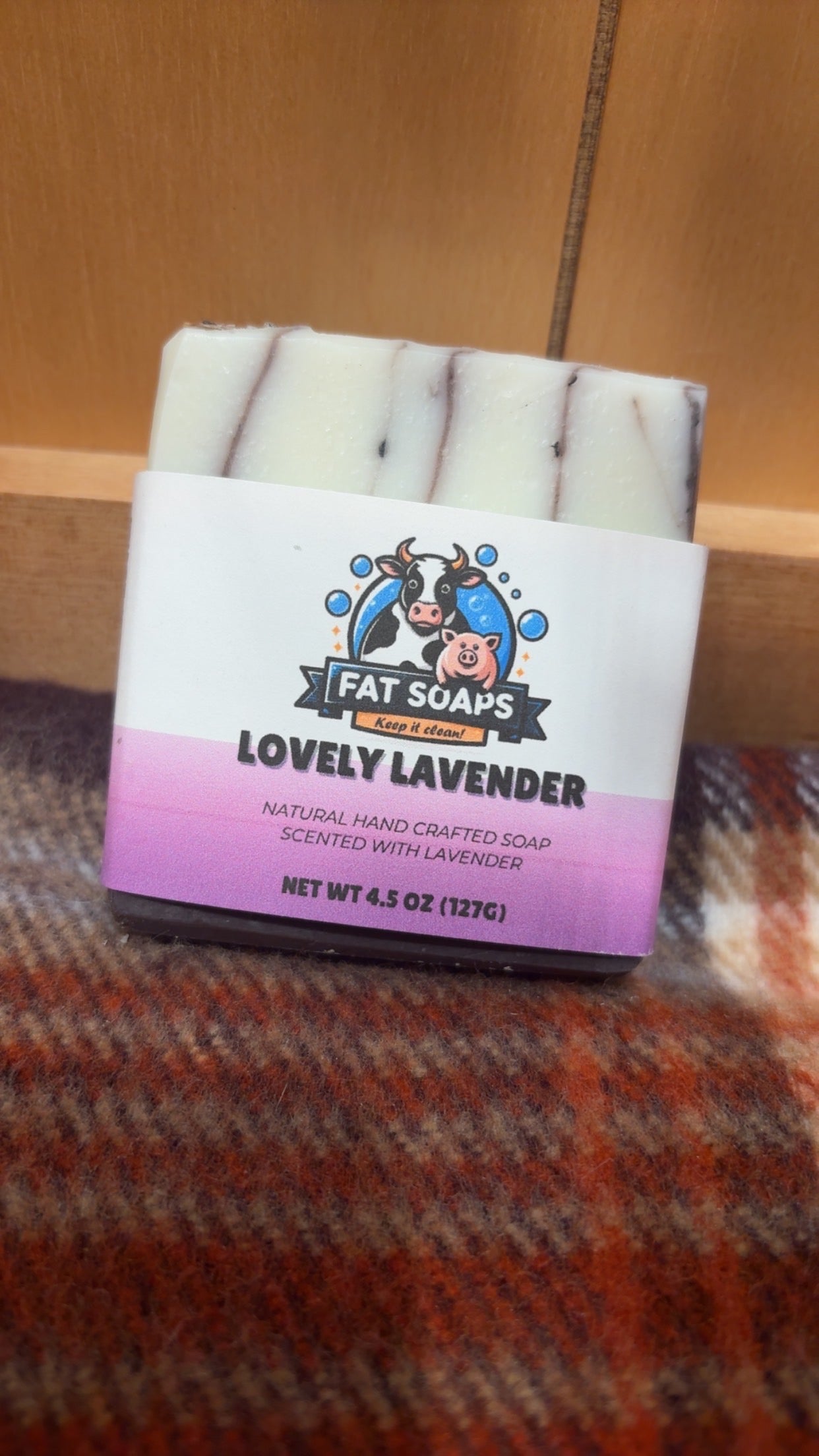 Crimson Lavender Tallow Soap Bar