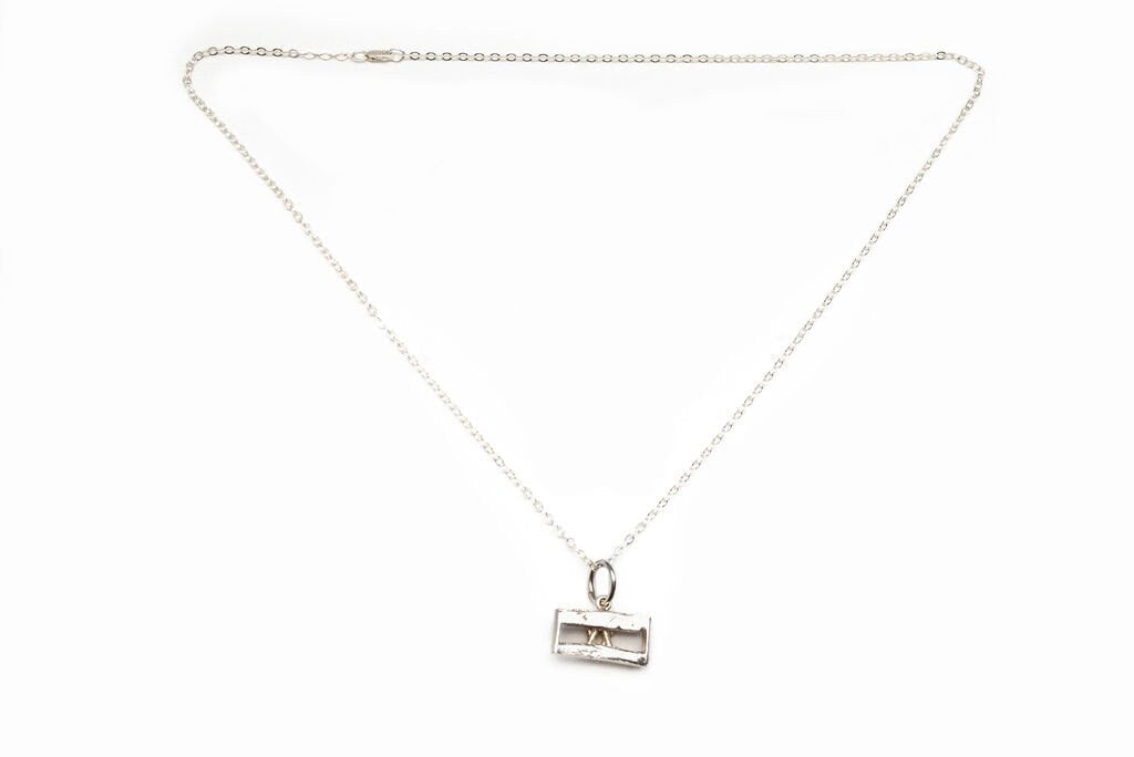 Israeli Flag Necklace in Sterling Silver
