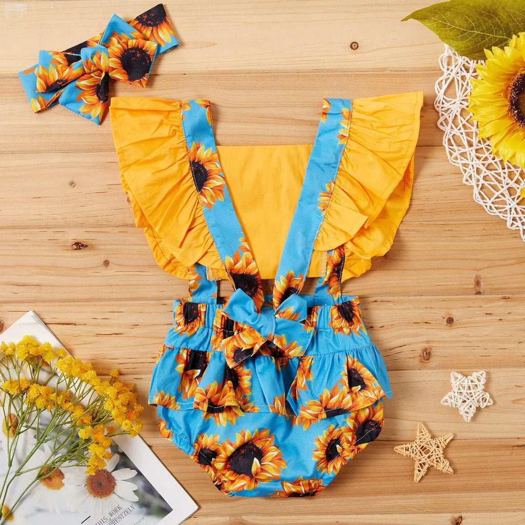 New Girls' Jumpsuit with Suspenders
