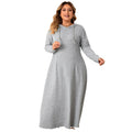 Plus Size Hooded A-Line Casual Dress for Autumn