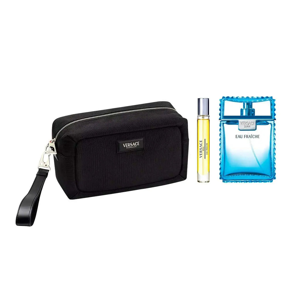 Man Eau Fraiche By Versace For Men 3Pcs Set EDT Spray