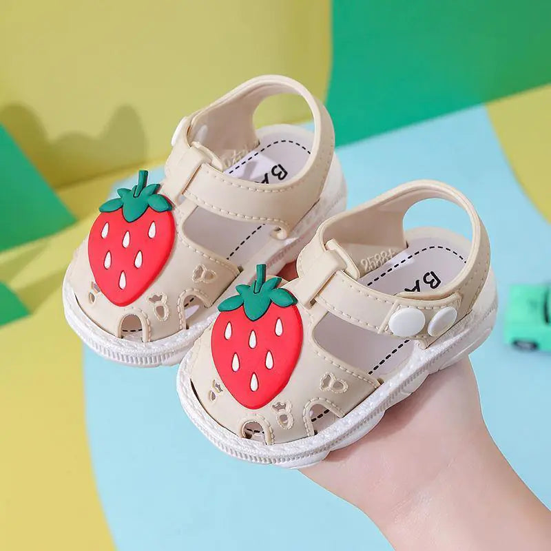 Genuine Leather Summer Sandals for Baby Girls