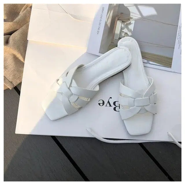 Women's Open Toe Flat Casual Beach Sandals Slippers