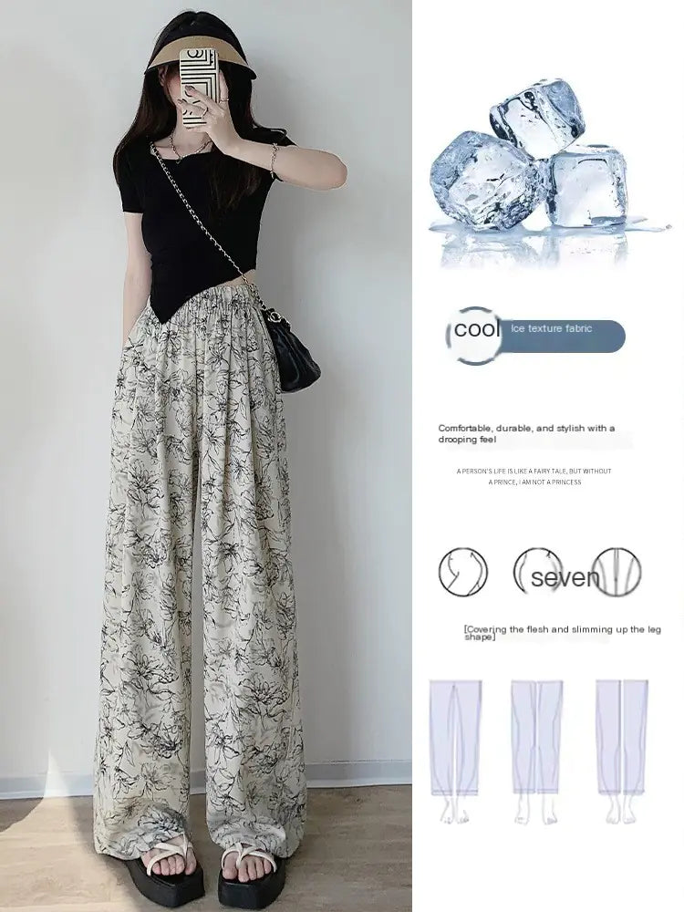 Bohemian Wide Leg Beach Pants for Women