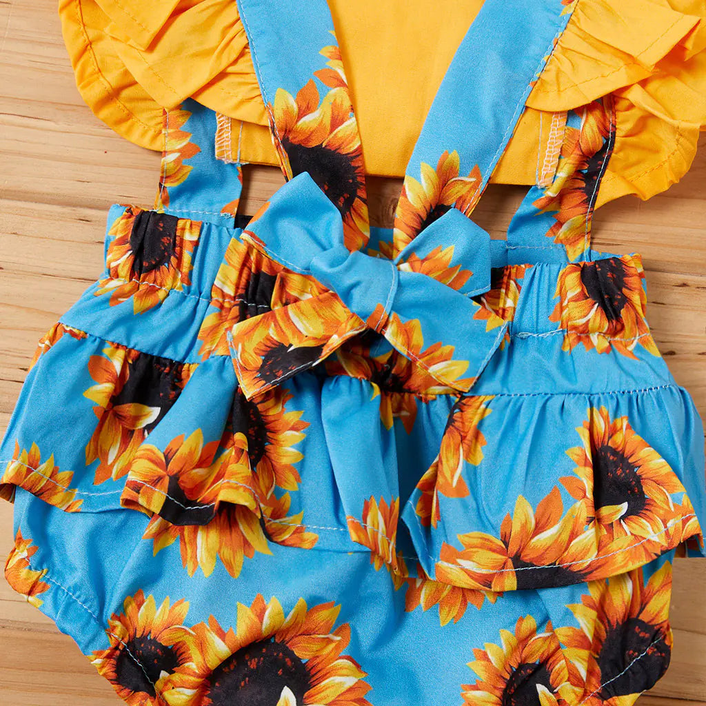 New Girls' Jumpsuit with Suspenders