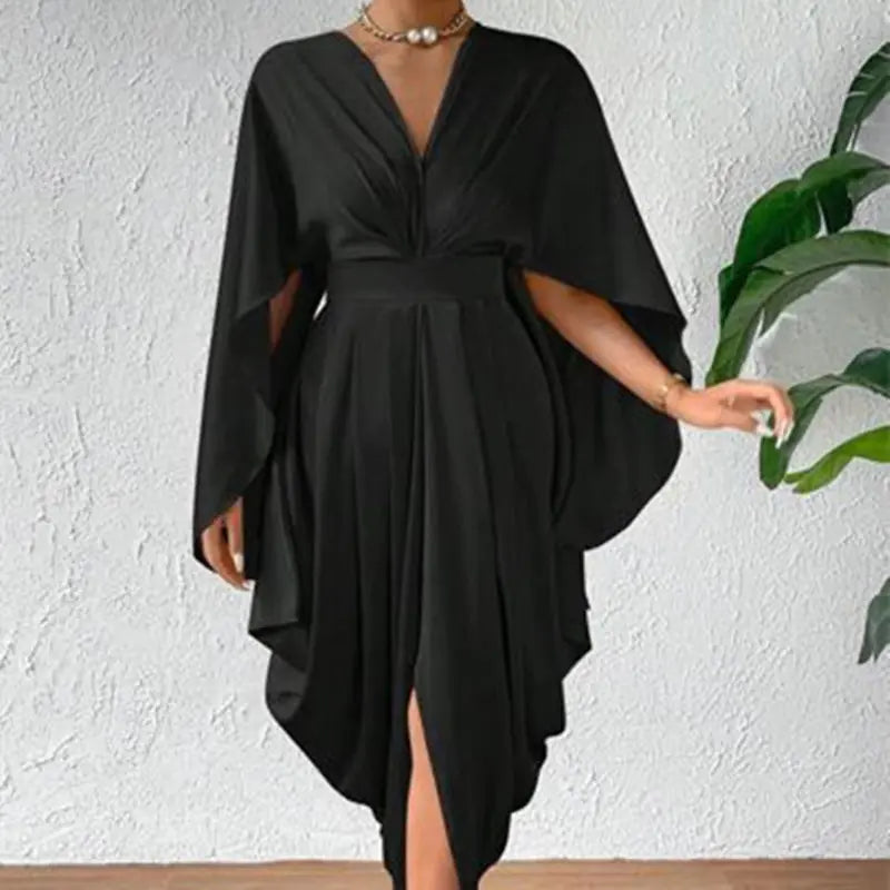 Pleated Wave Dress for Women