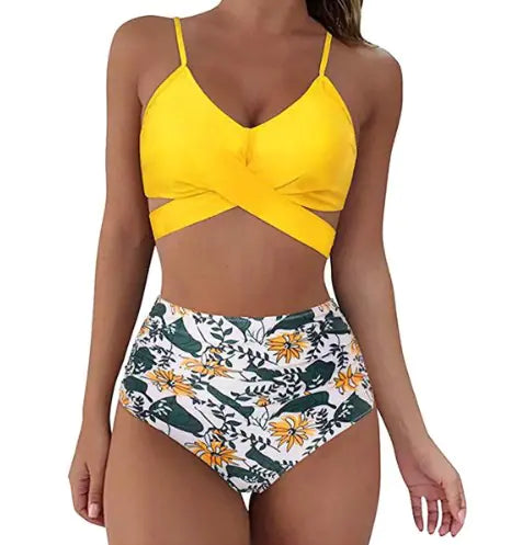 Christina Women's Sexy Solid Print Bikini Set