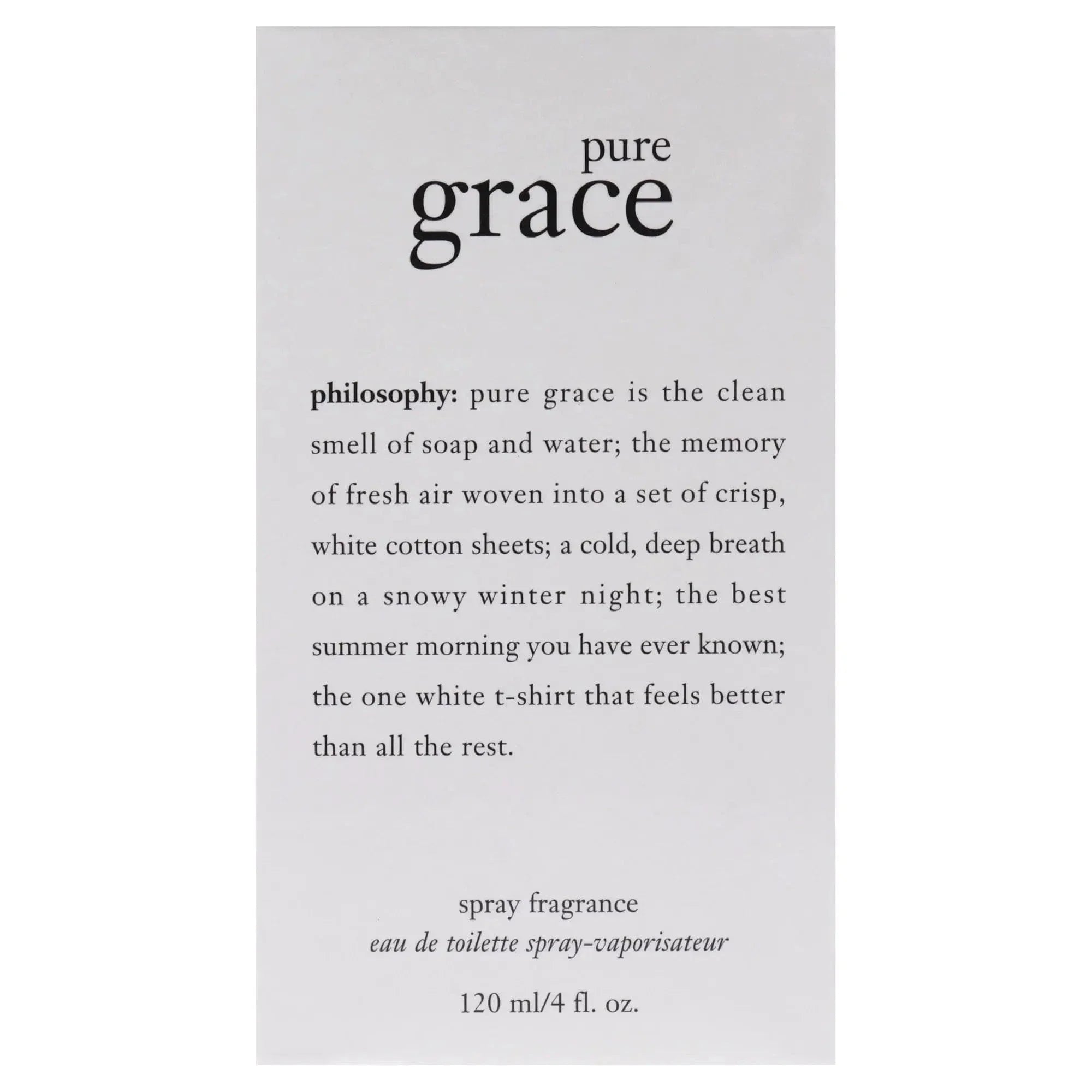 Pure Grace By Philosophy For Women 4.0oz EDT Spray