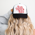 Run The Dang Ball Trucker Hat In Black