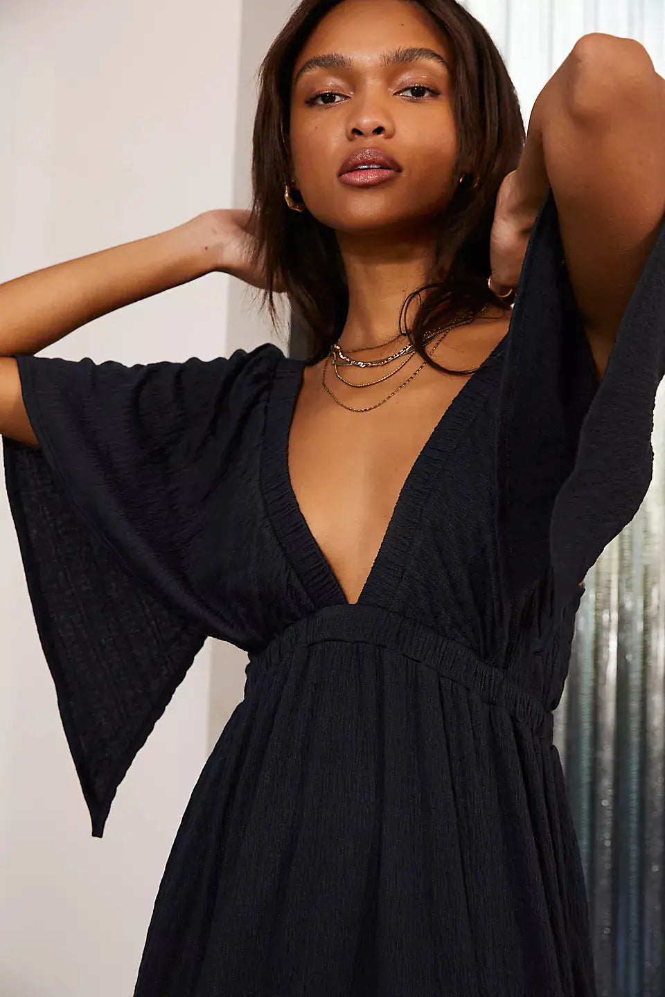 Casual Fashion V-Neck Maxi Dress for Summer