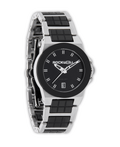 Katelynn (Silver/Black Ceramic) Watch