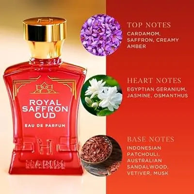Royal Saffron Oud By Habibi Unisex 2.5 oz EDP Spray