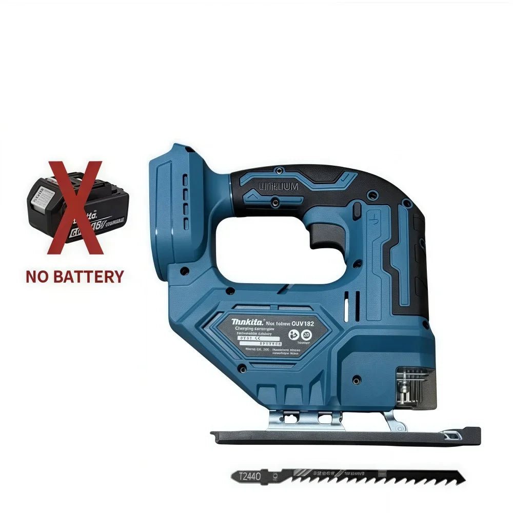 Makita DJV182Z Cordless 18V Lithium Battery Rechargeable Electric Jig Saw Curve Saw Woodworking Cutting Multifunction Saw