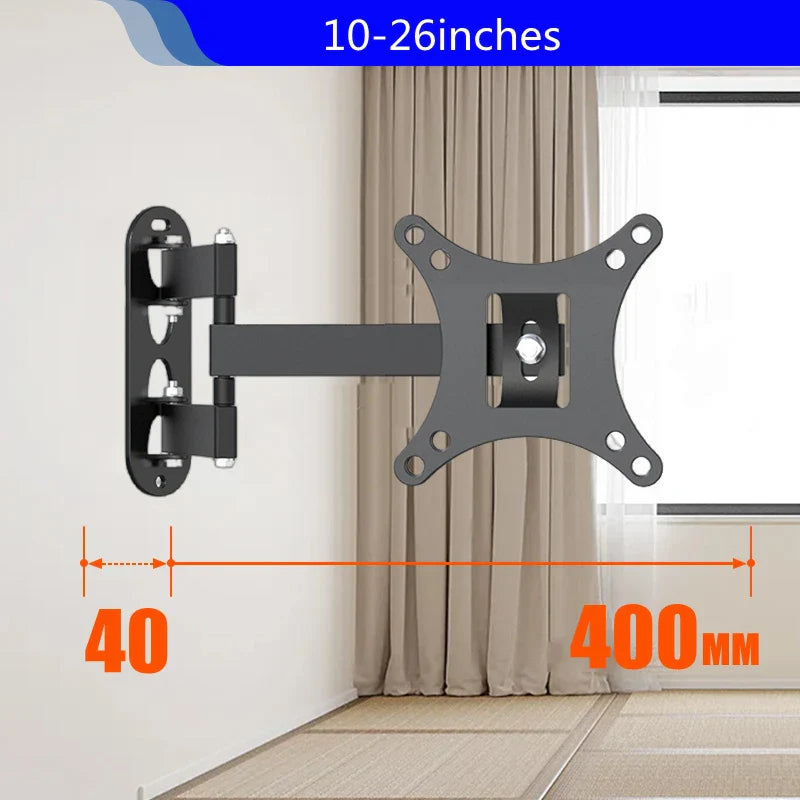 1 PCS Adjustable TV Monitor Wall Mount Bracket  for Most 13-27 In/10-32 in 360° Rotated Expansion tv Holder VESA 100*100mm