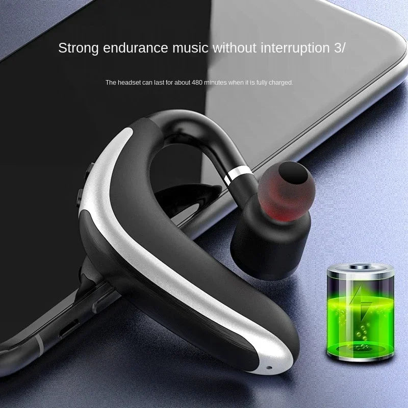 K20 Wireless Bluetooth Headset Single Ear Left and Right Ear Wear Ear-Mounted for iPhone Samsung Xiaomi Phones In-ear Earphones